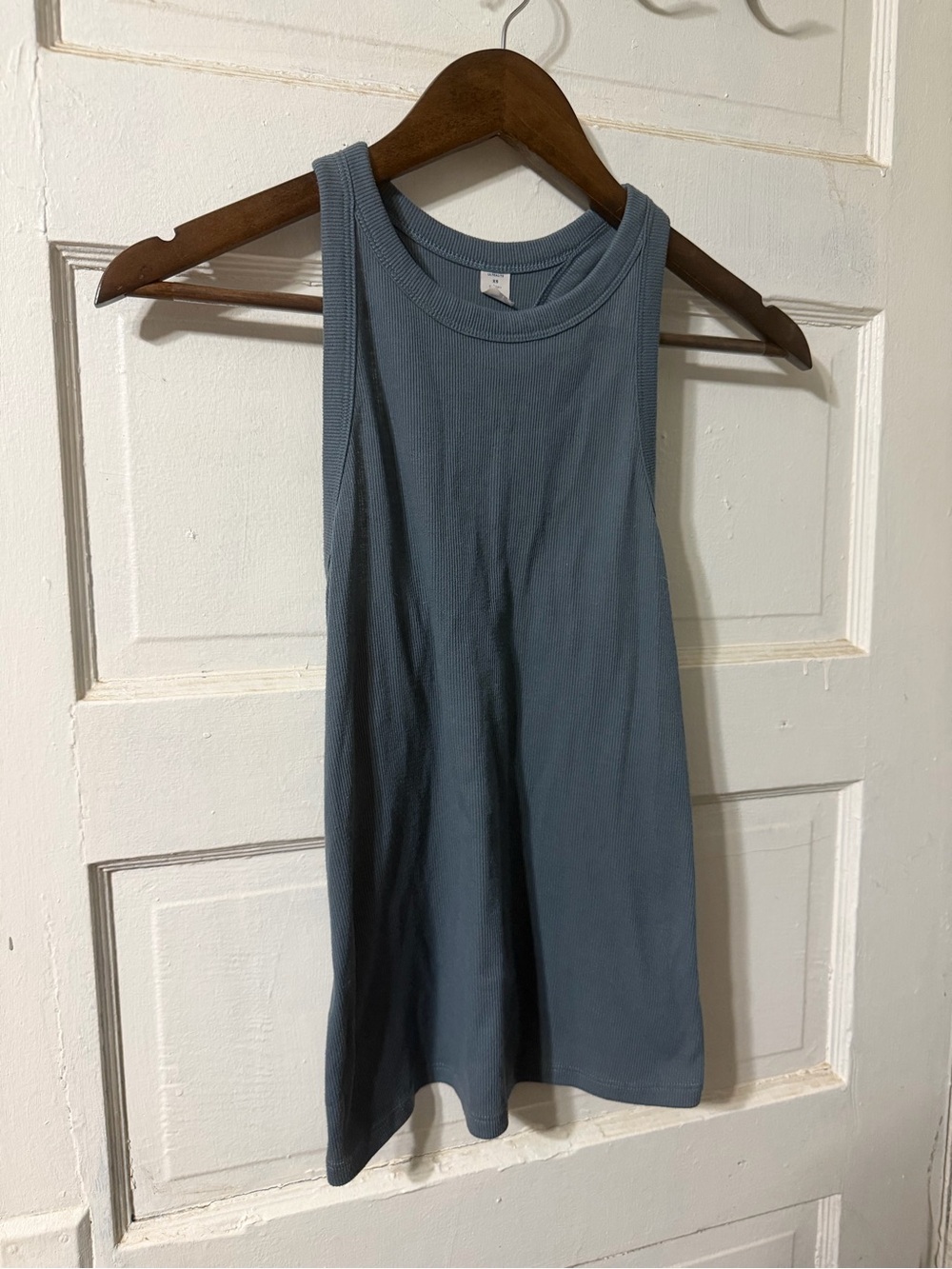 Ultralite Ribbed Racerback Tank in Blue Size Extra Small Like New